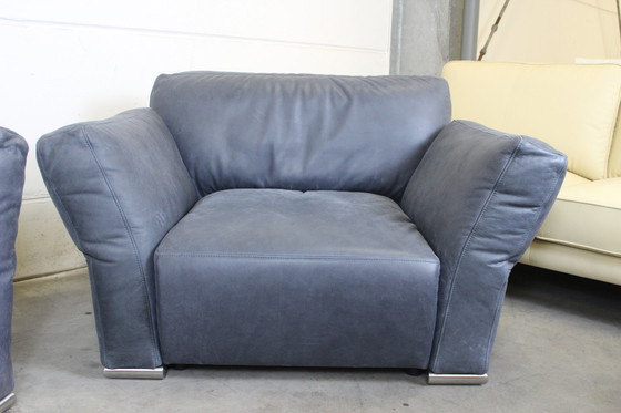 Image 1 of Fauteuil en cuir Fauteuil lounge Fauteuil club