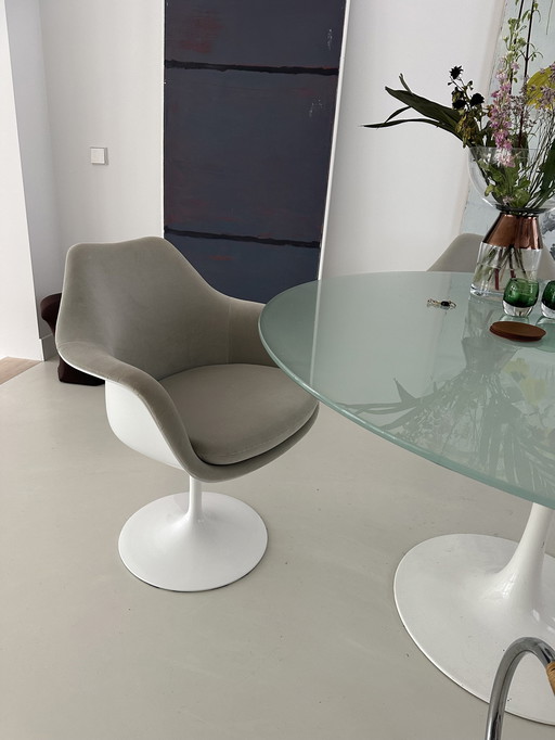 Knoll Fauteuil Saarinen entièrement rembourré pivotant