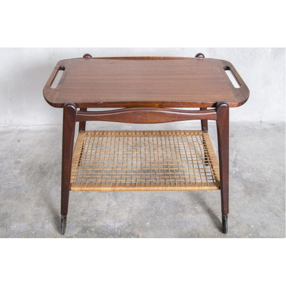 Image 1 of Chariot vintage en teck de Johannes Andersen pour Silkeborg, 1960