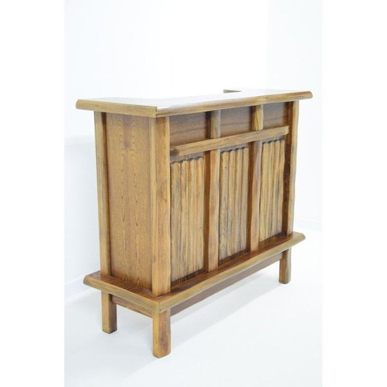 Image 1 of Bar vintage en orme massif, France 1980