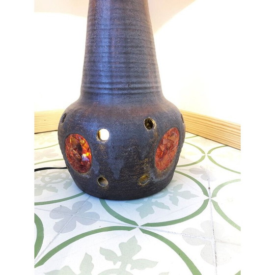 Image 1 of Lampadaire vintage en céramique accolay, 1970