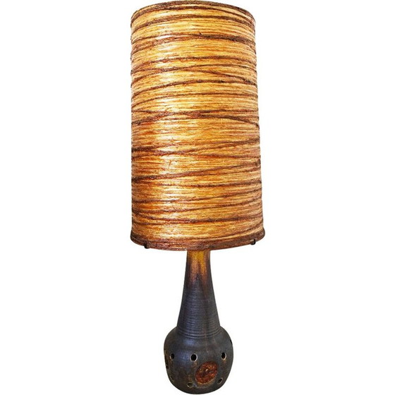 Image 1 of Lampadaire vintage en céramique accolay, 1970