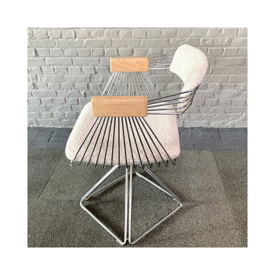 Image 1 of Ensemble de salle à manger vintage "Delta" en aluminium et chrome par Rudi Verelst pour Delta