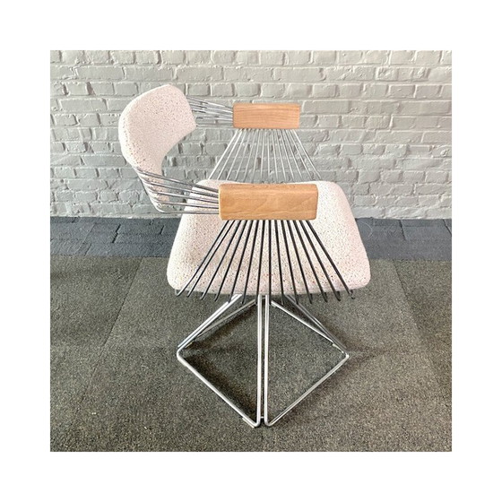 Image 1 of Ensemble de salle à manger vintage "Delta" en aluminium et chrome par Rudi Verelst pour Delta