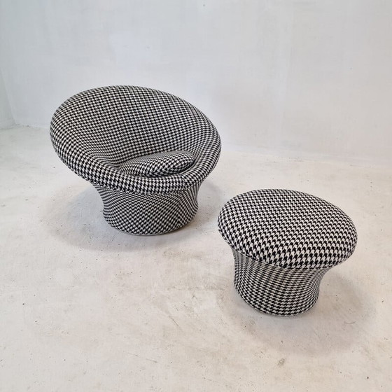 Image 1 of Fauteuil et ottoman vintage en forme de champignon par Pierre Paulin pour Artifort, 1960s