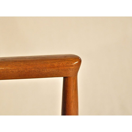 Image 1 of Finn Juhl Model 209 Diplomat Chair en teck et cuir noir par Cado - 1960s