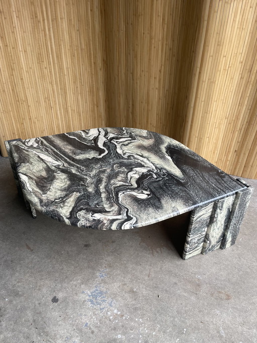 Table basse vintage en marbre Design italien