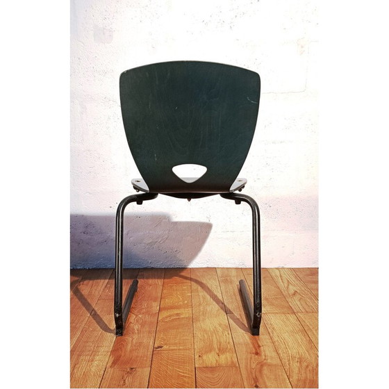 Image 1 of Black vintage canteen chair