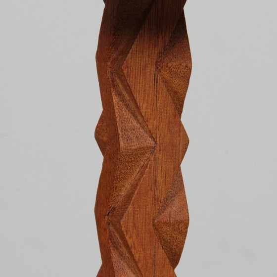 Image 1 of Lampe vintage en bois et corde, 1960