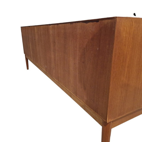 Image 1 of Buffet vintage en teck massif et placage de teck par Henry Walter Klein, Danemark 1960