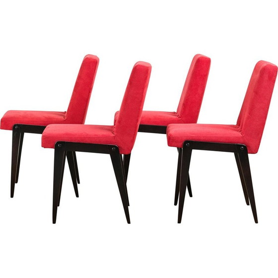 Image 1 of Ensemble de 4 chaises de salle à manger AGA vintage par J. Chierowski, 1970