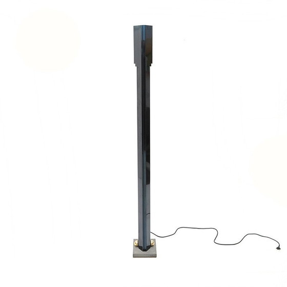 Image 1 of Lampadaire vintage "Totem" en métal et pierre Serena par Kazuhide Takahama pour Sirrah, 1980