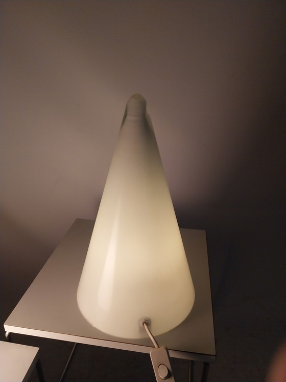 Image 1 of 2 X S.C.E. France Lampe de table Tipi en 2 tailles. 1980'S.