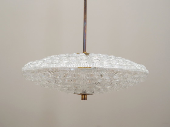 Image 1 of Lustre en laiton, design suédois, 1960S, Designer : Carl Fagerlund, Fabricant : Orrefors