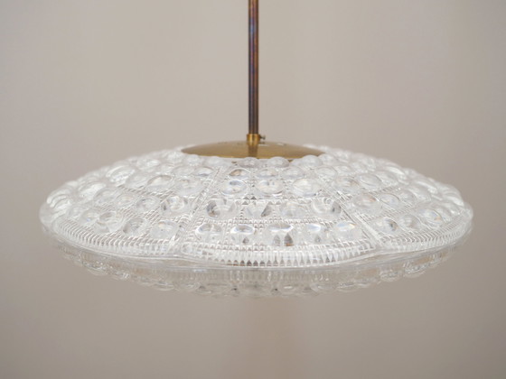 Image 1 of Lustre en laiton, design suédois, 1960S, Designer : Carl Fagerlund, Fabricant : Orrefors