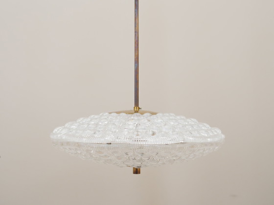 Image 1 of Lustre en laiton, design suédois, 1960S, Designer : Carl Fagerlund, Fabricant : Orrefors