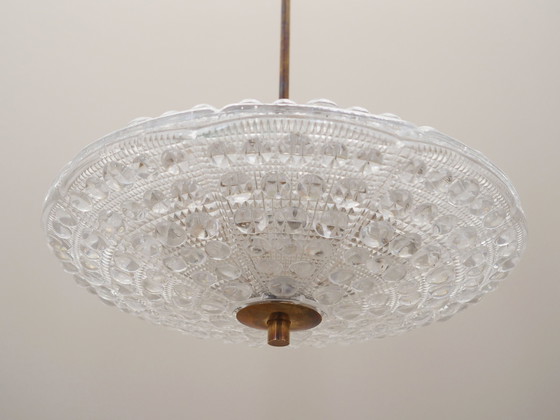 Image 1 of Lustre en laiton, design suédois, 1960S, Designer : Carl Fagerlund, Fabricant : Orrefors