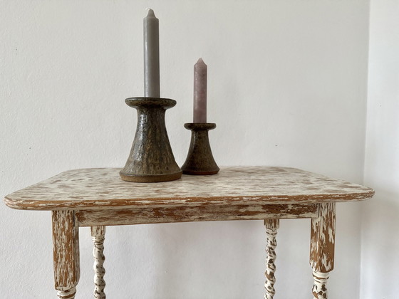 Image 1 of Vintage Paar Kerzenleuchter Thromborg Keramik, Danemark, 1960S