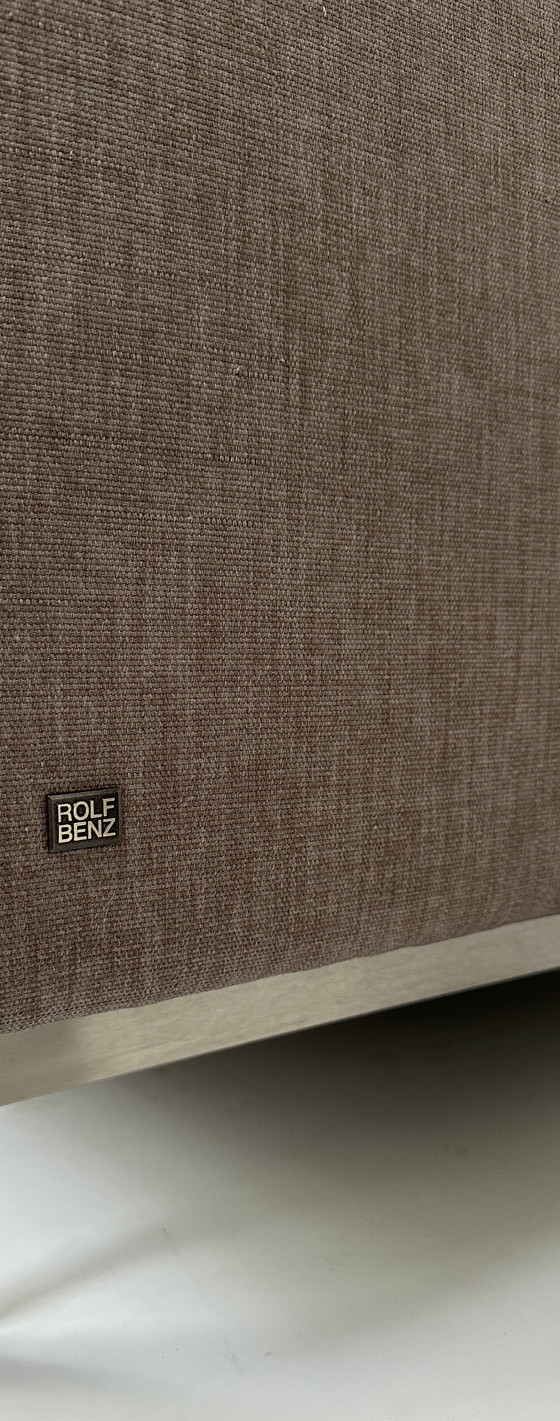 Image 1 of 2X Rolf Benz Linea 318 Tissu Gris Taupe Designer Canapé