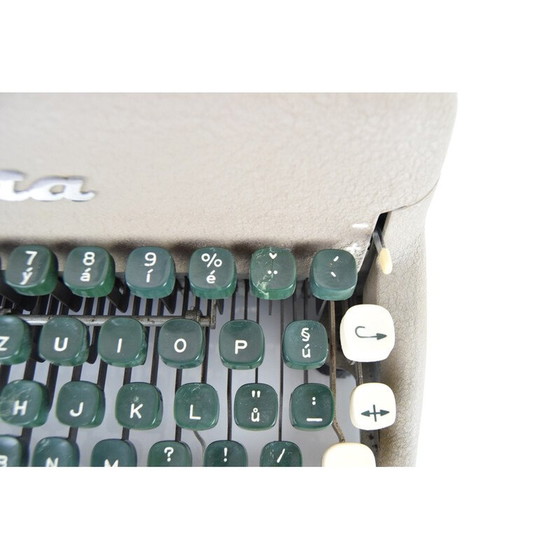 Image 1 of Machine à écrire du milieu du siècle, Tchécoslovaquie années 1950