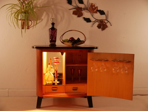 Meuble TV vintage avec compartiment bar, années 60, Allemagne