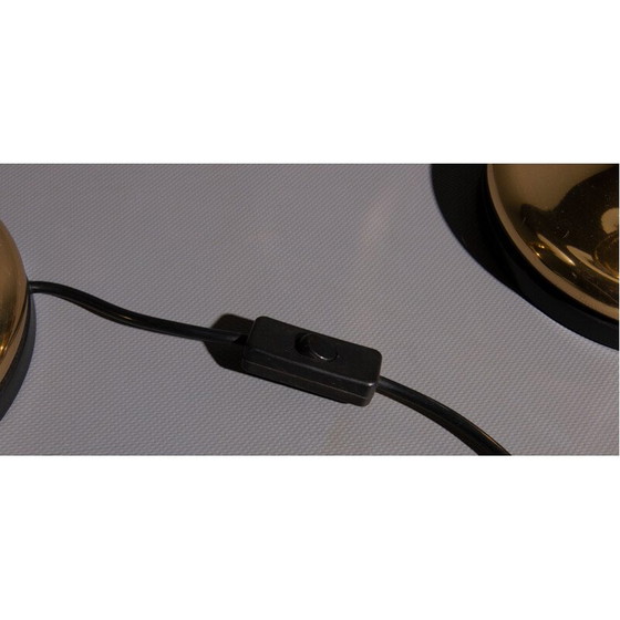 Image 1 of Lampes sphériques dorées vintage, 4 pièces par Hollywood Regency