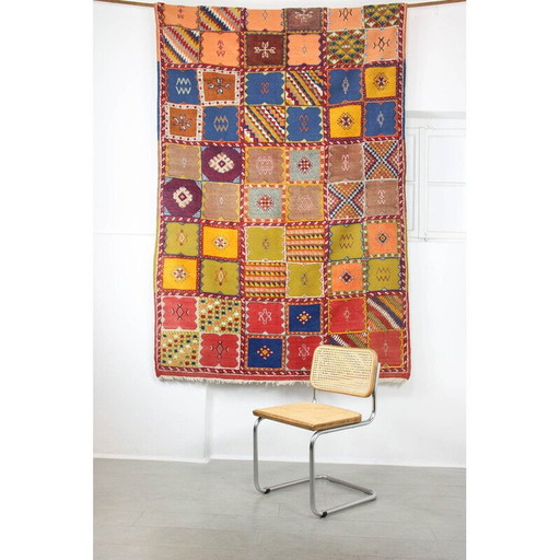 Tapis turc vintage coloré