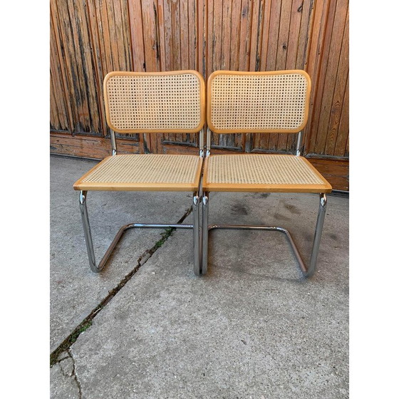 Image 1 of Paire de chaises Cesca de Marcel Breuer, datant du milieu du siècle dernier