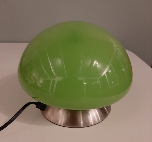 Lampe champignon verte de l'ère spatiale