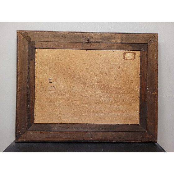 Image 1 of Huile vintage sur panneau représentant une nature morte et un bouquet de fleurs par Paul Robert Bazé, France