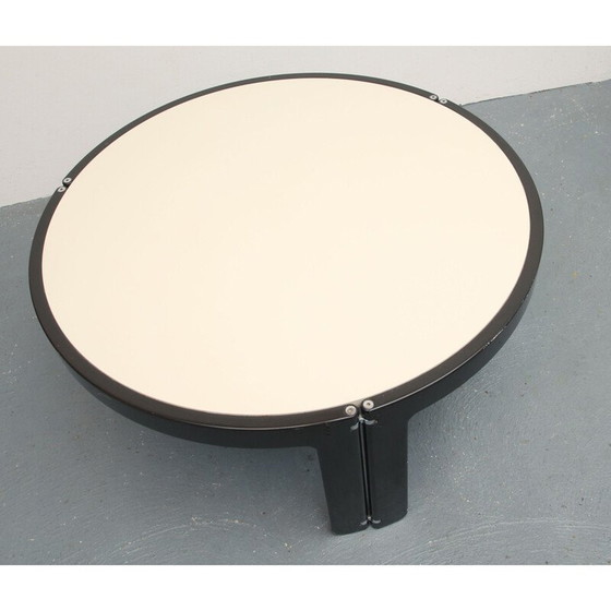 Image 1 of Table basse vintage en bois blanc et brun, 1970