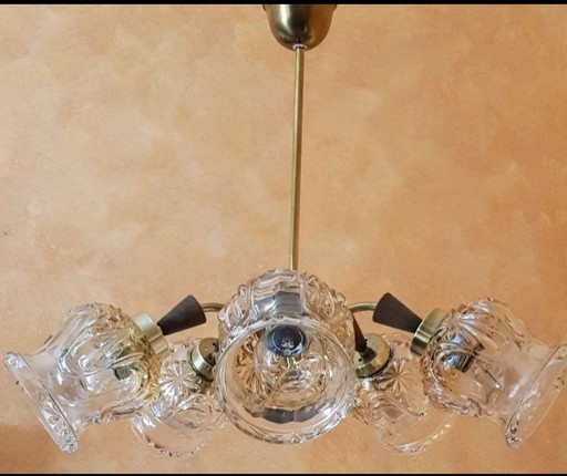 Lampe à suspendre 5 flammes vintage