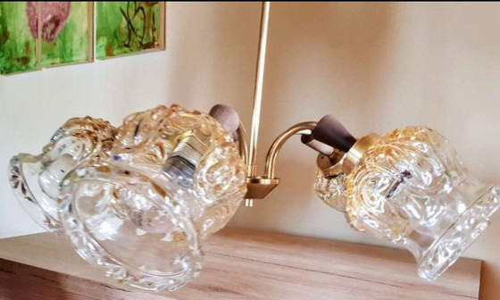 Image 1 of Lampe à suspendre 5 flammes vintage