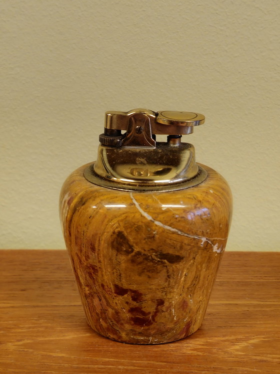 Image 1 of Briquet à gaz vintage Onyx Briquet de table