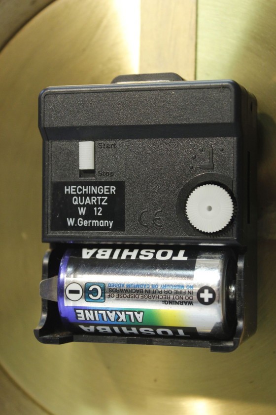 Image 1 of Horloge À Poser Vintage Kienzle World Time 1950S Teck & Laiton