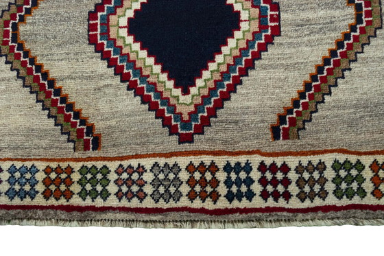 Image 1 of Tapis Gabbeh oriental nomade noué à la main - 282 X 104 cm