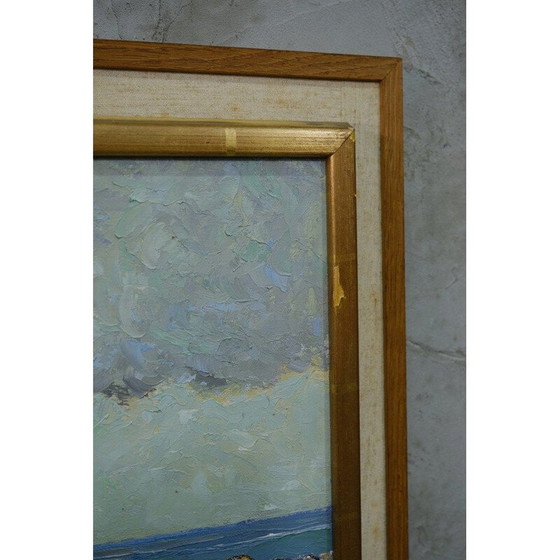 Image 1 of Peinture à l'huile moderne vintage de Harald Thelander, Scandinave, années 1960