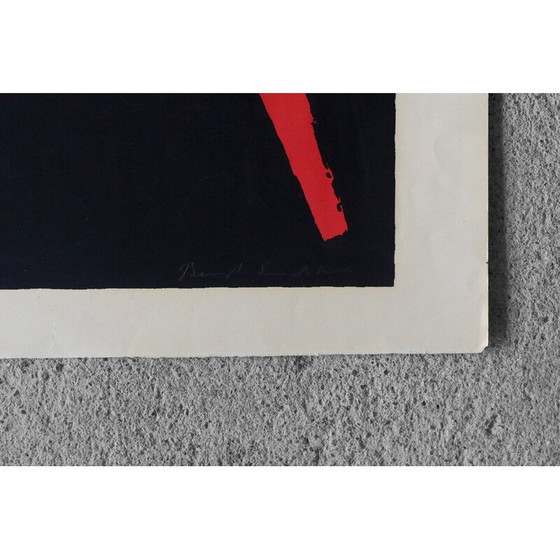 Image 1 of Sérigraphie vintage Nuit d'automne de Bengt Lindström