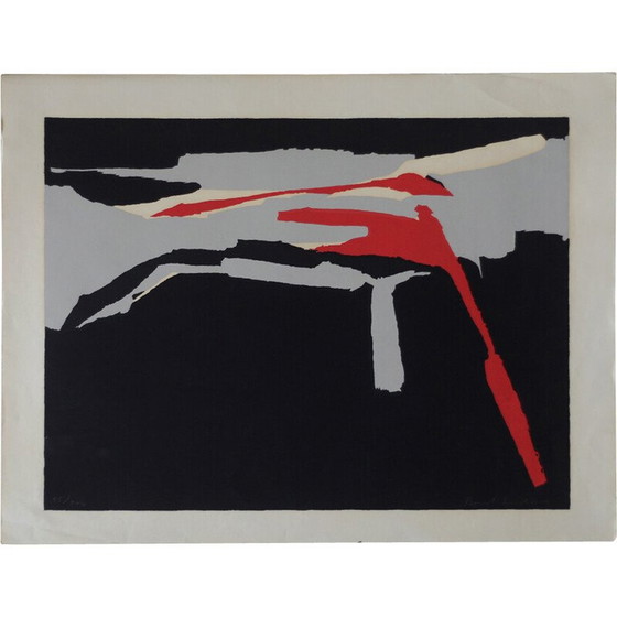 Image 1 of Sérigraphie vintage Nuit d'automne de Bengt Lindström