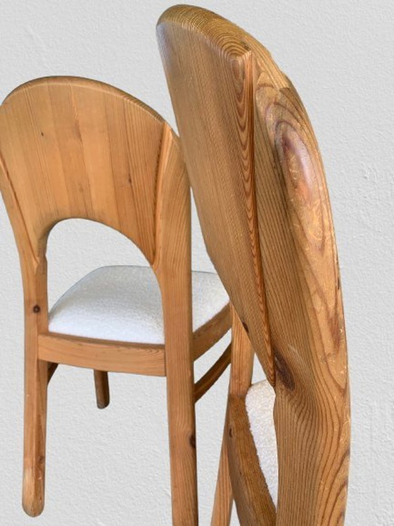 Image 1 of 4 chaises de salle à manger en pin de style Koefoed