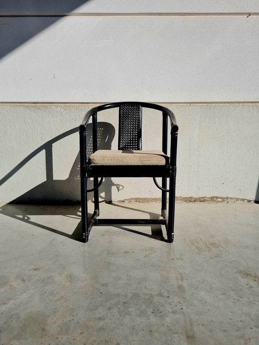 Ensemble de 6 chaises en bambou Gasparucci Italo des années 1970