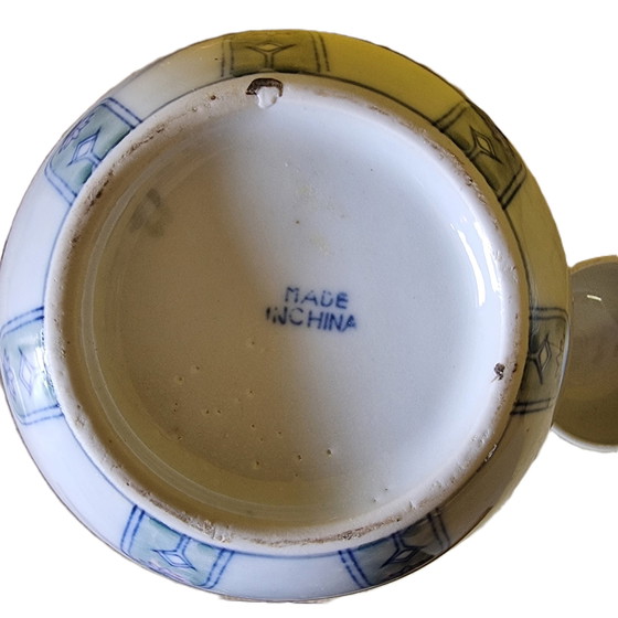 Image 1 of Jarre à gingembre vintage en céramique chinoise 20ème siècle