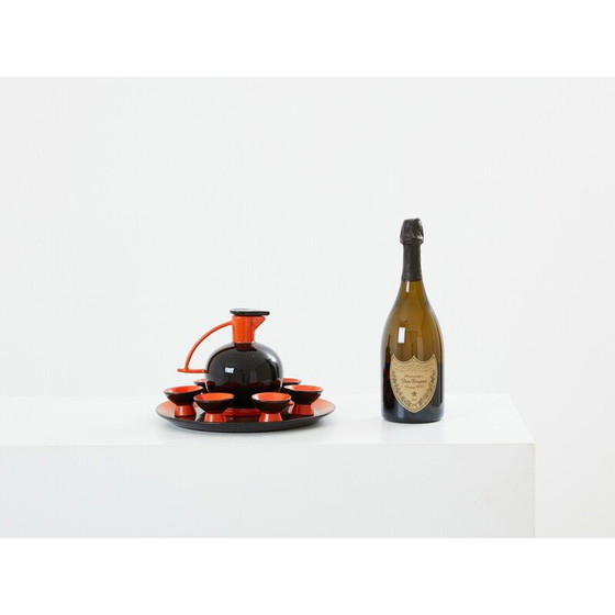 Image 1 of Boîte à liqueurs vintage en céramique par Dante Baldelli pour Rometti Umbertide, Italie 1930