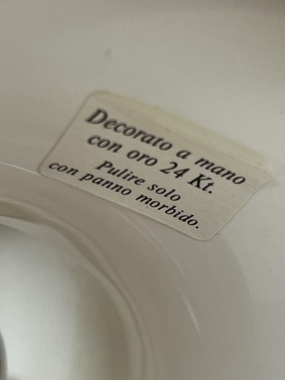 Image 1 of 2 lampes italiennes Bosa 24kt plaquées or eighties