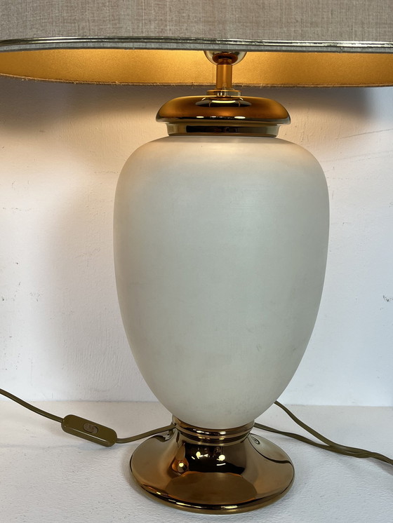 Image 1 of 2 lampes italiennes Bosa 24kt plaquées or eighties