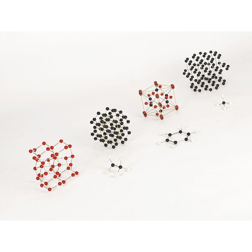 Ensemble de 7 structures en fer vintage, tchèque 1950