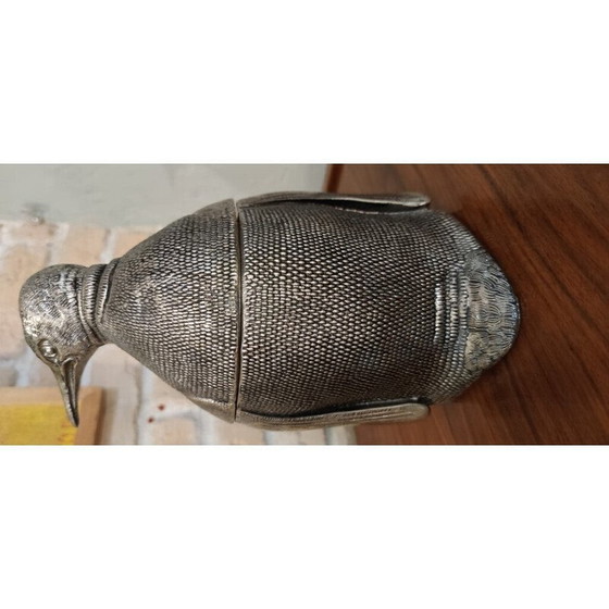Image 1 of Seau à glace vintage en aluminium argenté par Mauro Manetti, 1970
