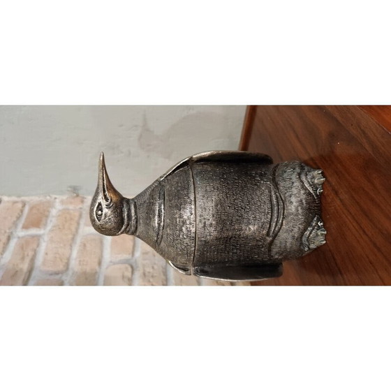 Image 1 of Seau à glace vintage en aluminium argenté par Mauro Manetti, 1970