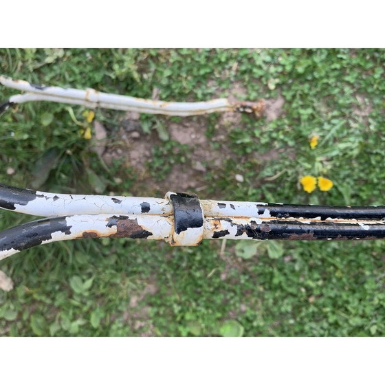 Image 1 of Paire de chaises vintage en fer forgé blanc, 1900