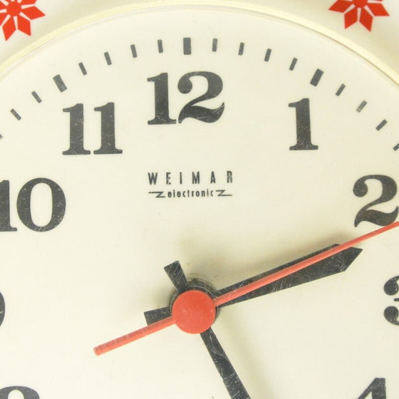 Image 1 of Horloge murale vintage Weimar, Allemagne 1970